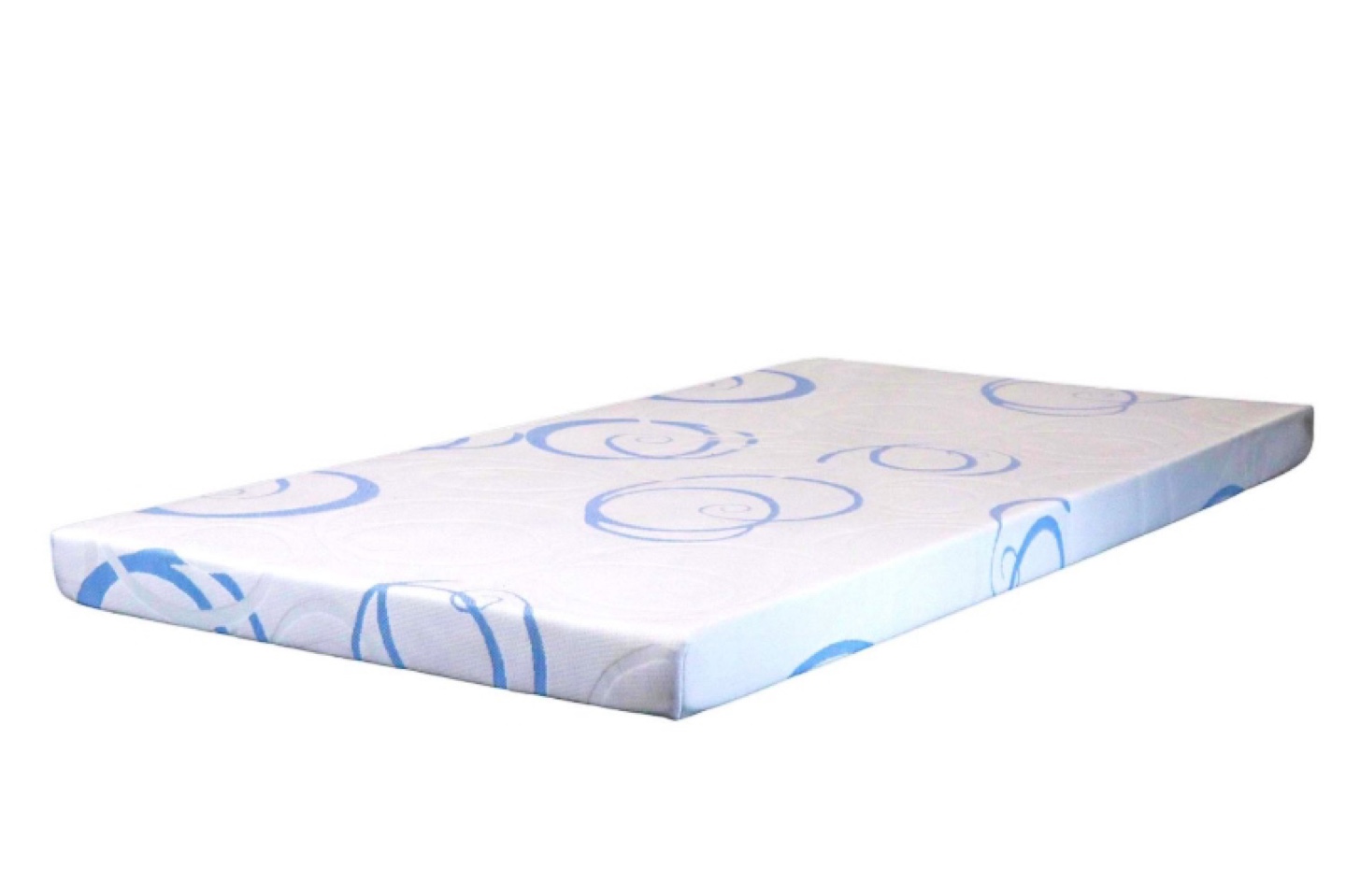 Foam Mattress - Blue Swirl Pattern