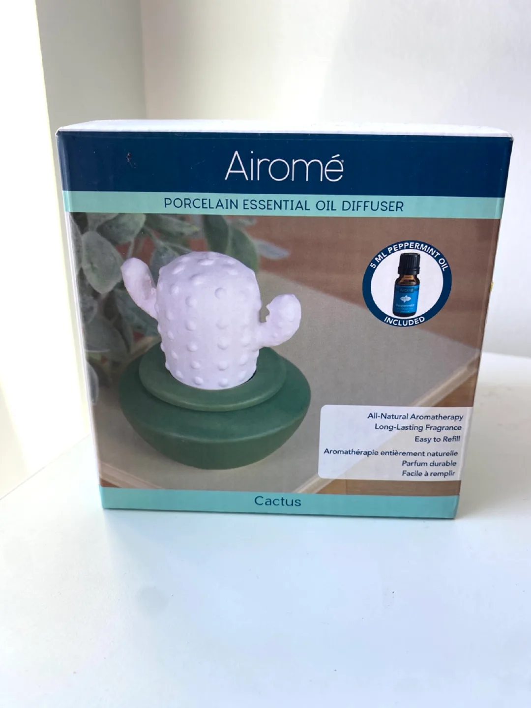 Airomé Porcelain Essential Oil Diffuser - Cactus image indicator(3)