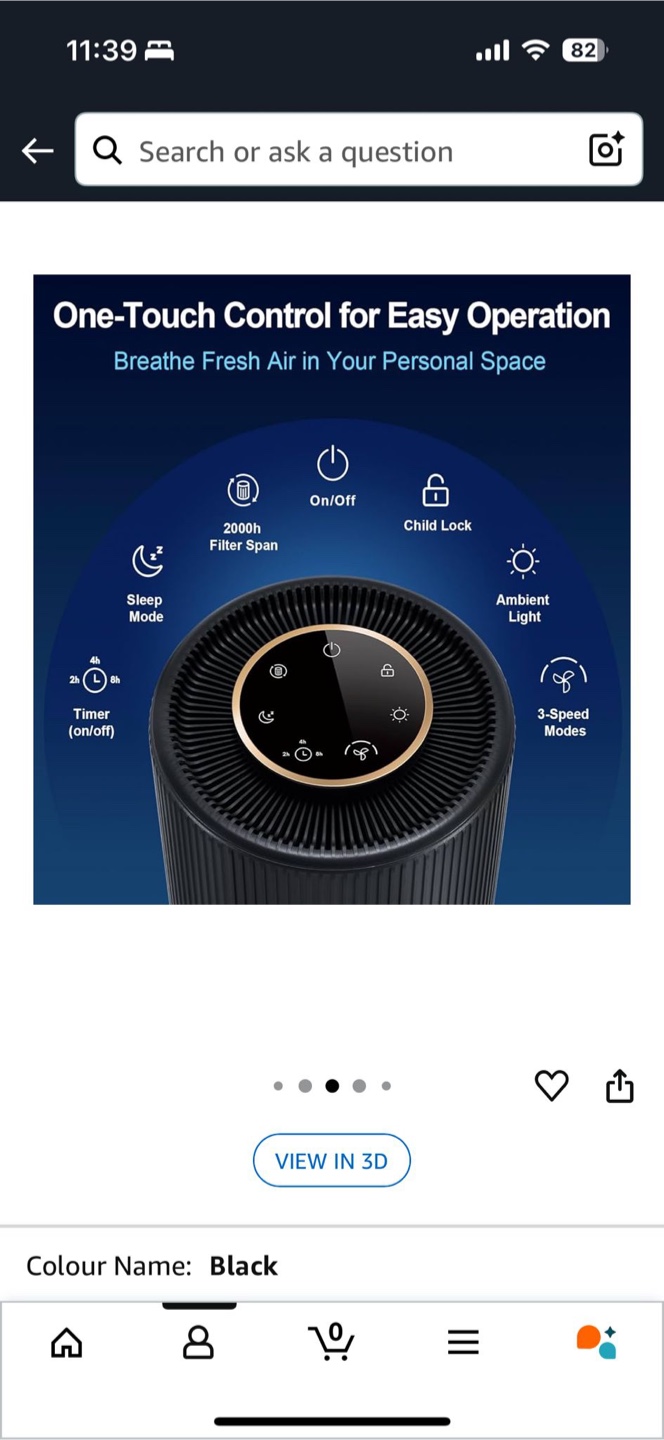 Jafanda Black Air Purifier - photo 2
