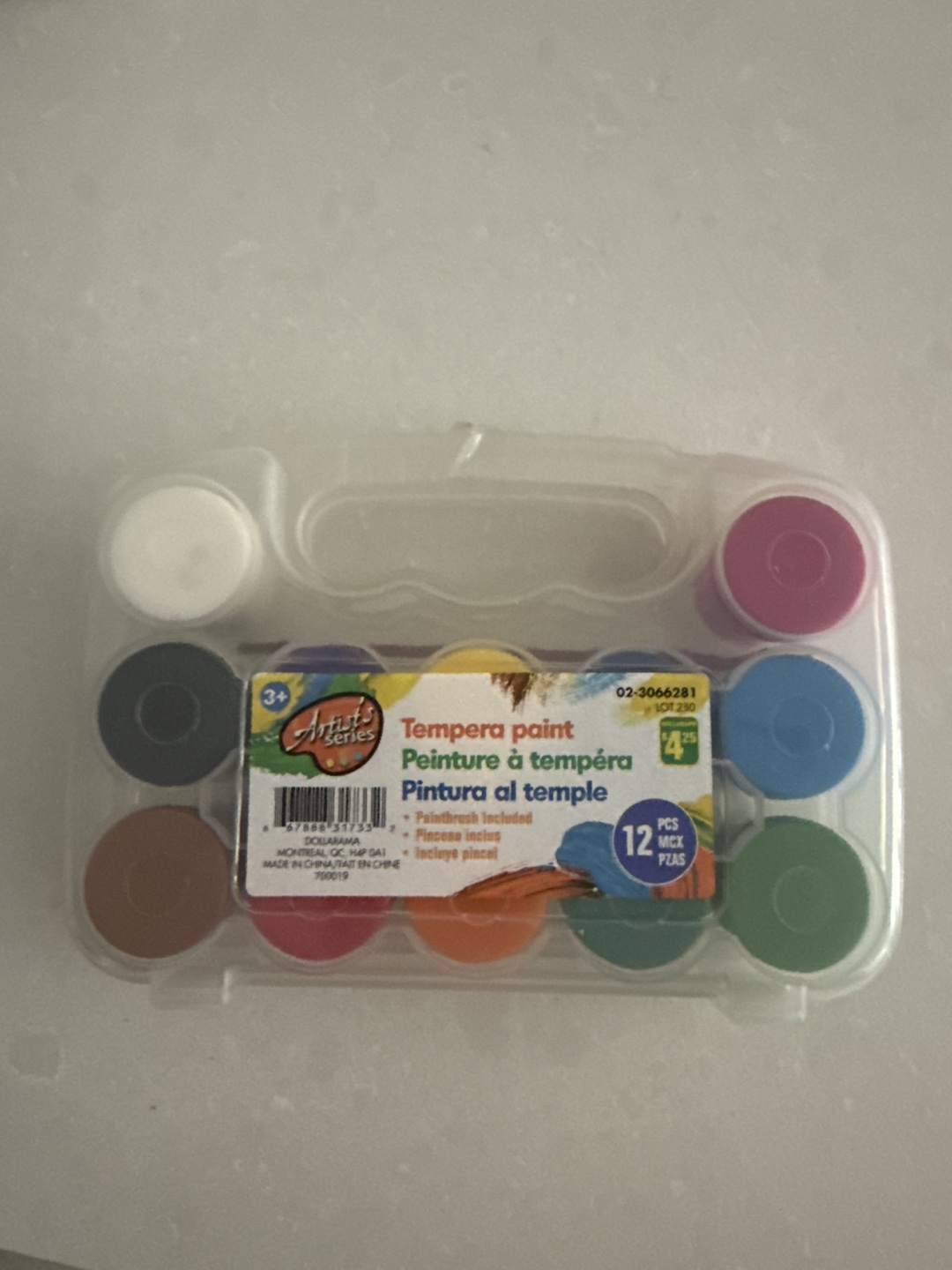 Artist Series Tempera Paint 12-Pack