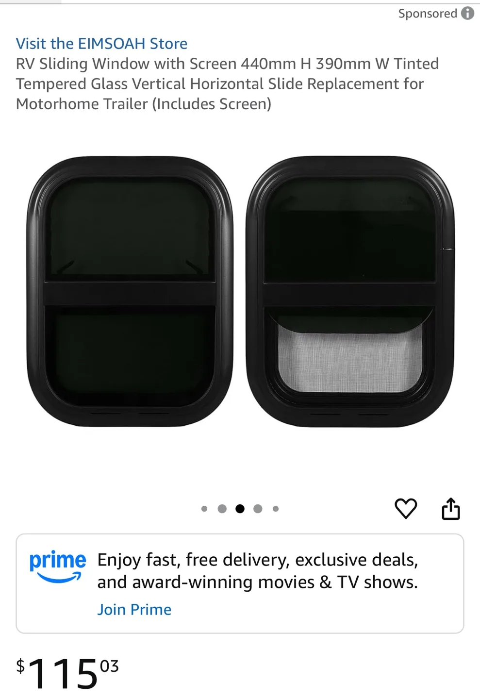 RV Sliding Window with Screen image indicator(2)