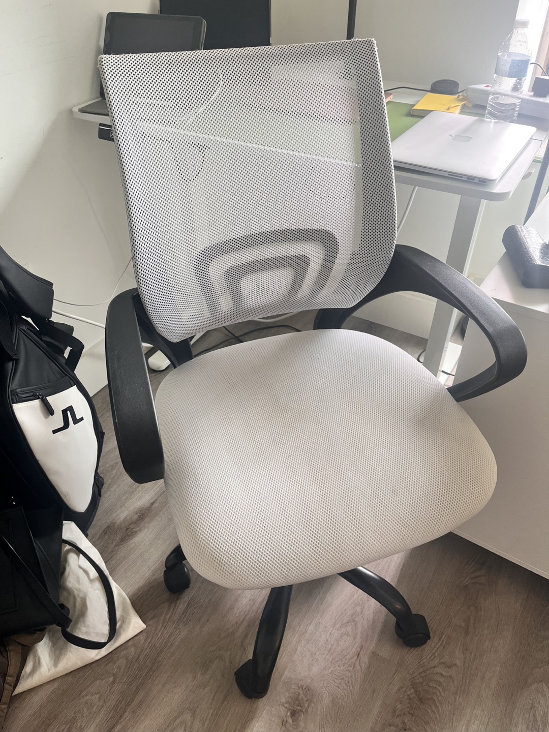HCB White Ergonomic Office Desk Chair