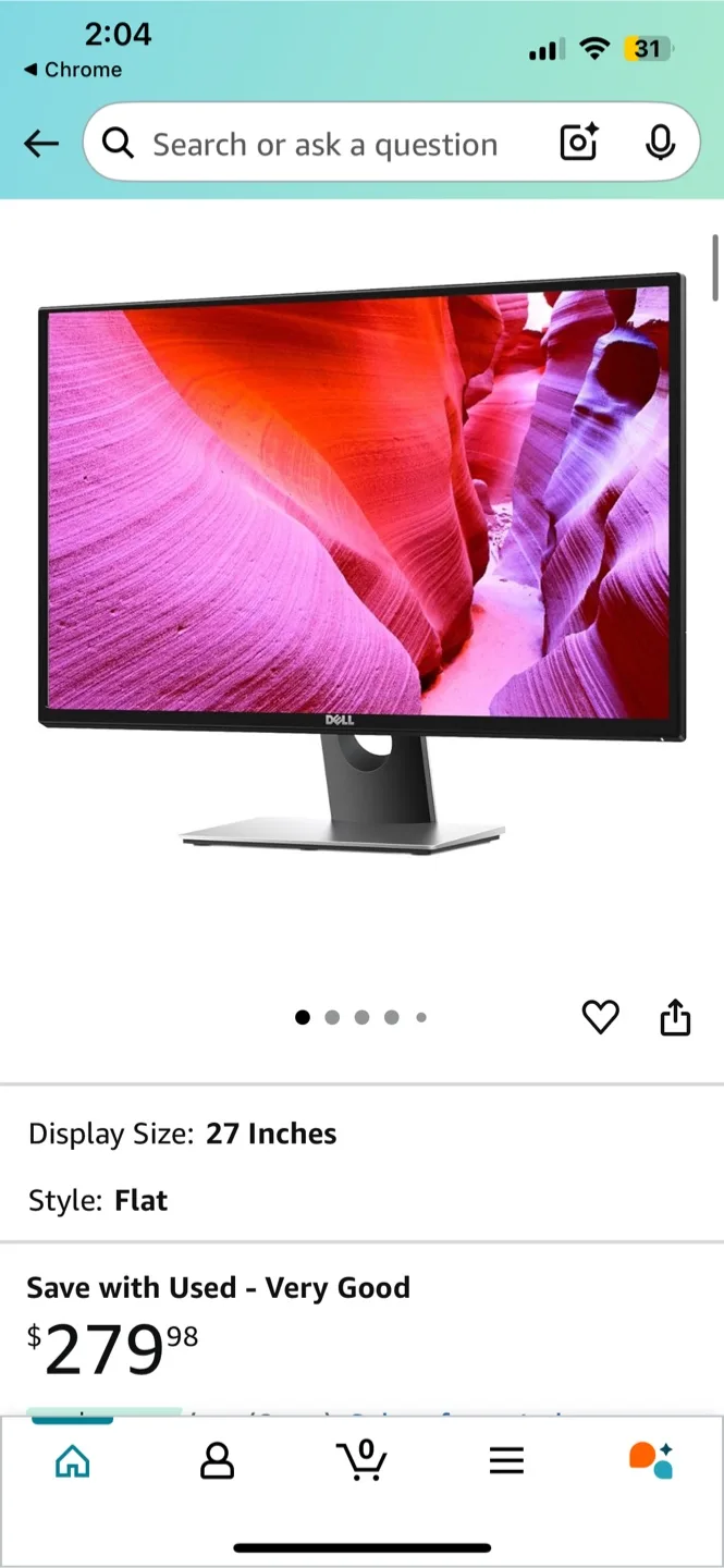 27 in Dell Monitor (bought $270) image indicator(3)