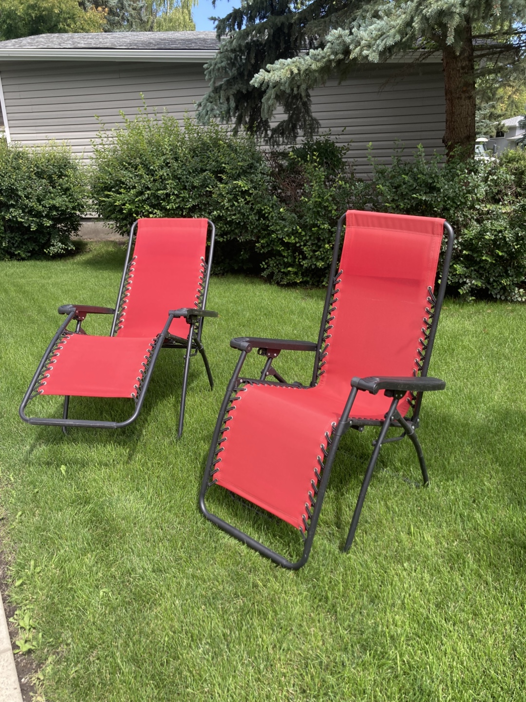 Recliner lawn chairs set of 2 - photo 2