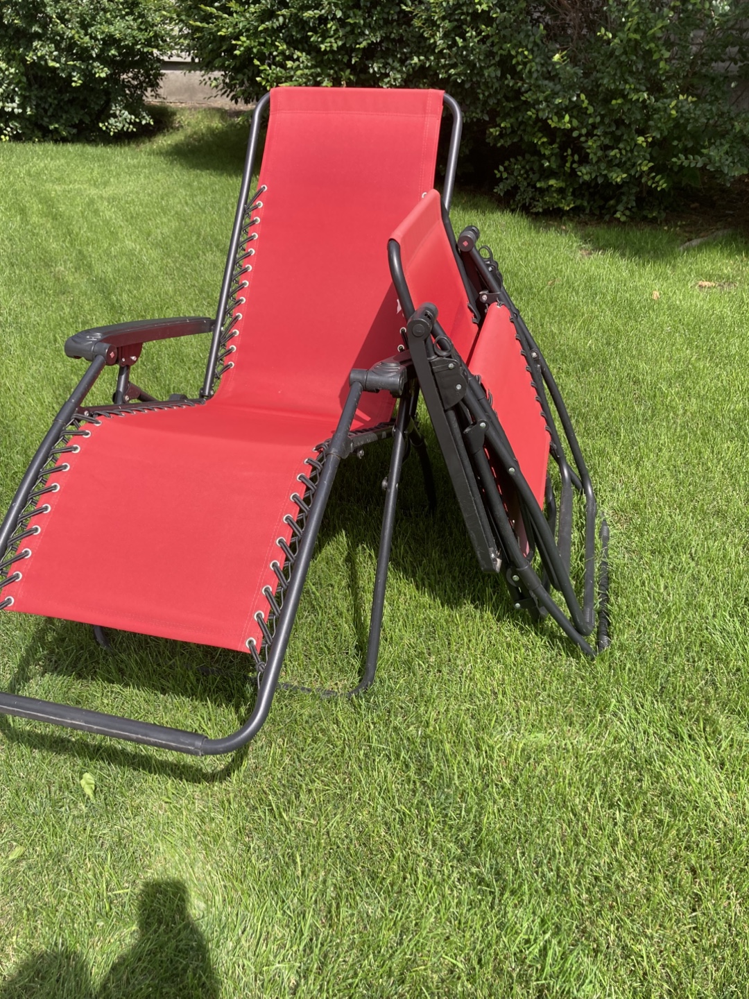 Recliner lawn chairs set of 2 - photo 3