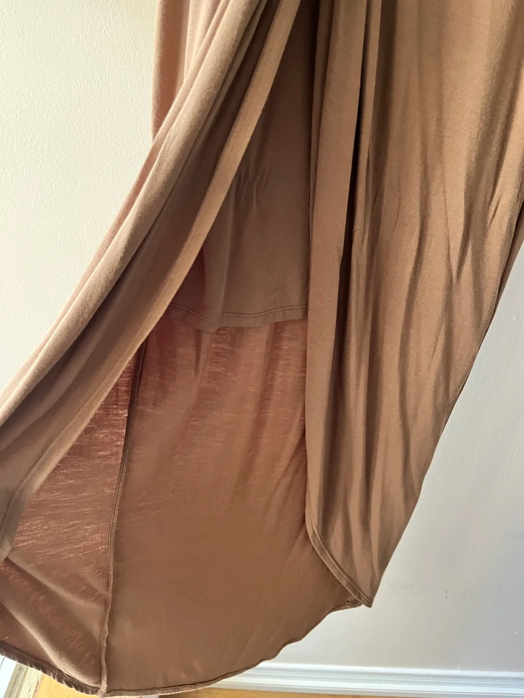 Deep V Brown Summer Dress - Size S image indicator(4)