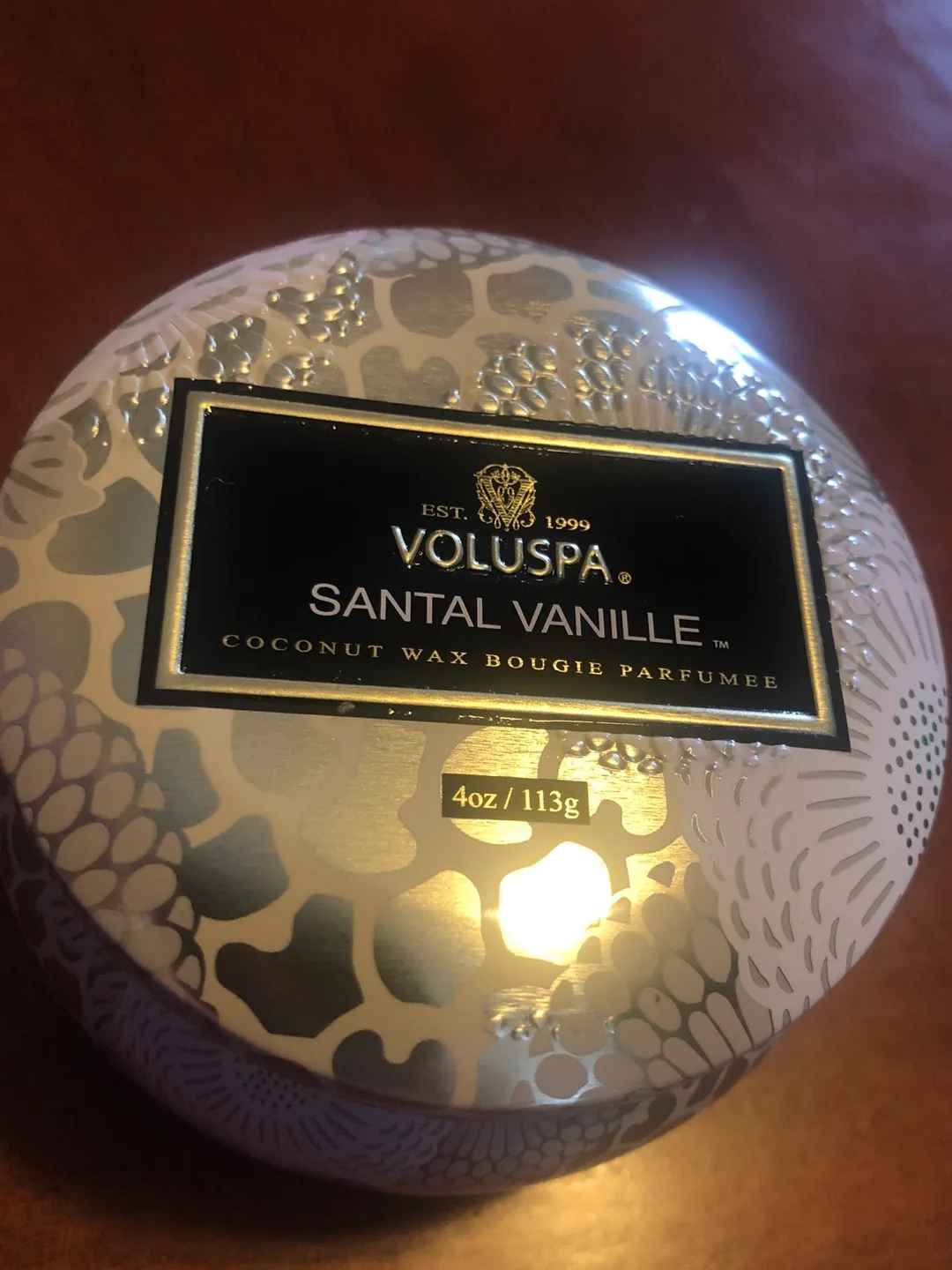 NEW Voluspa Santal Vanille Candle 4oz thumbnail