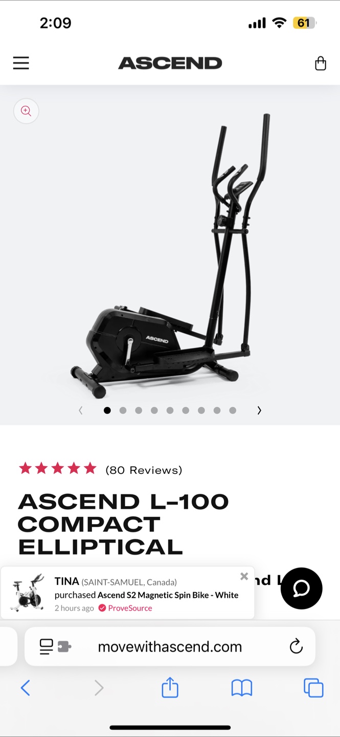 Ascend L-100 Compact Elliptical - photo 2