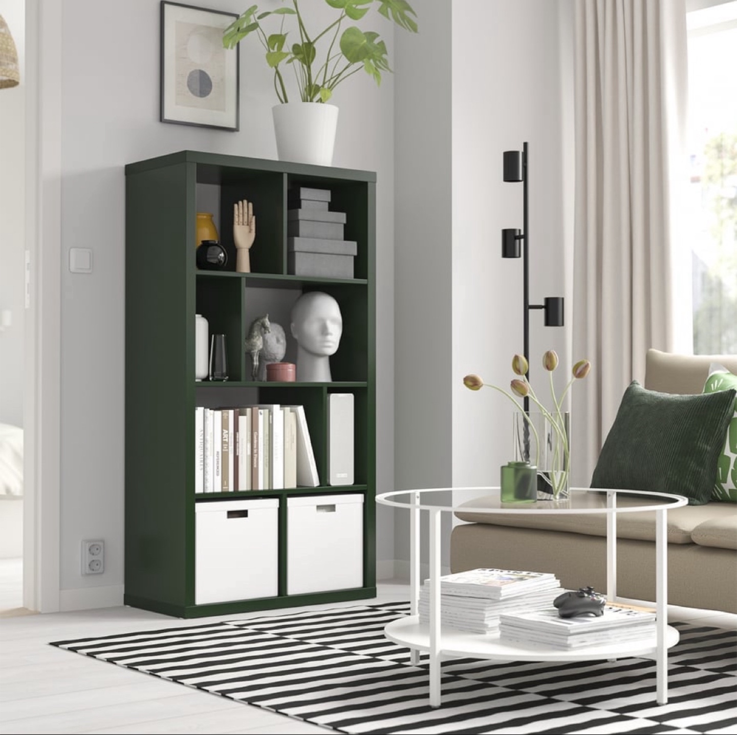 IKEA Kallax with 2 storage boxes - photo 3