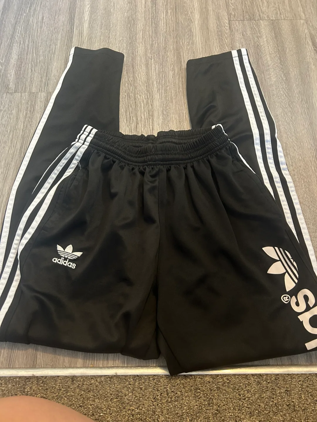 Mens Adidas Black Track Pants thumbnail