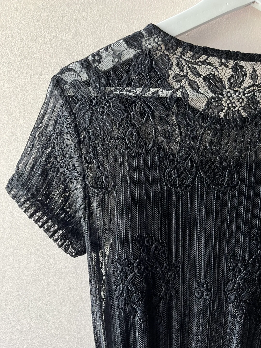Ardene Black Lace Dress - Size S thumbnail
