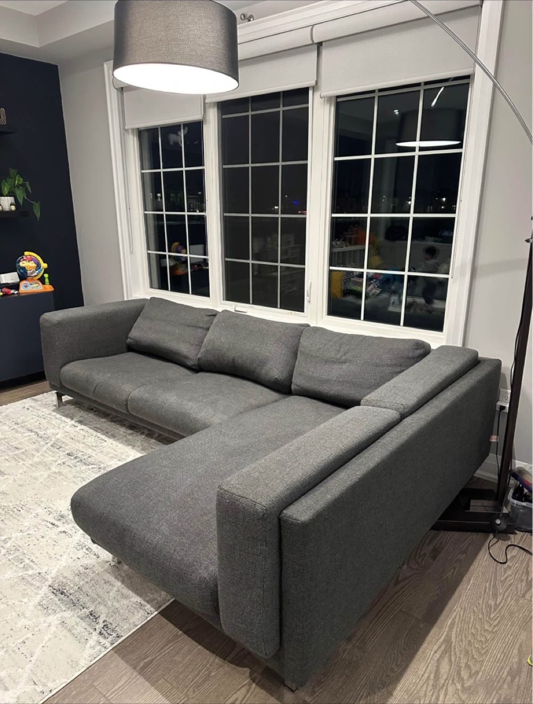 IKEA L-Shaped Sofa / Couch with Chaise – Great Condition