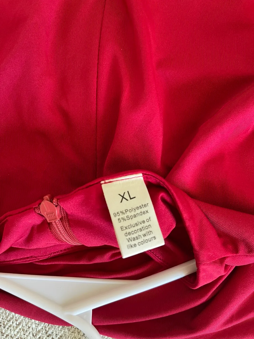 Ruched Bodycon Mini Dress - Red, XL image indicator(5)