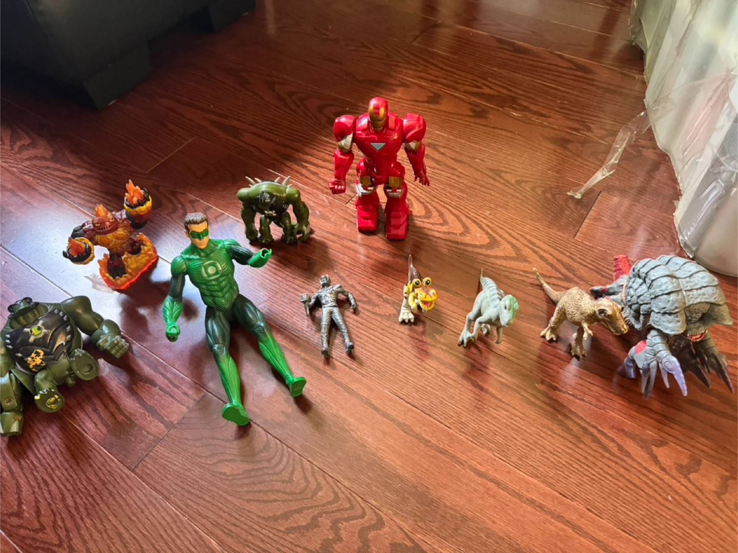 Assorted Action Figures - Green Lantern, Iron Man & More