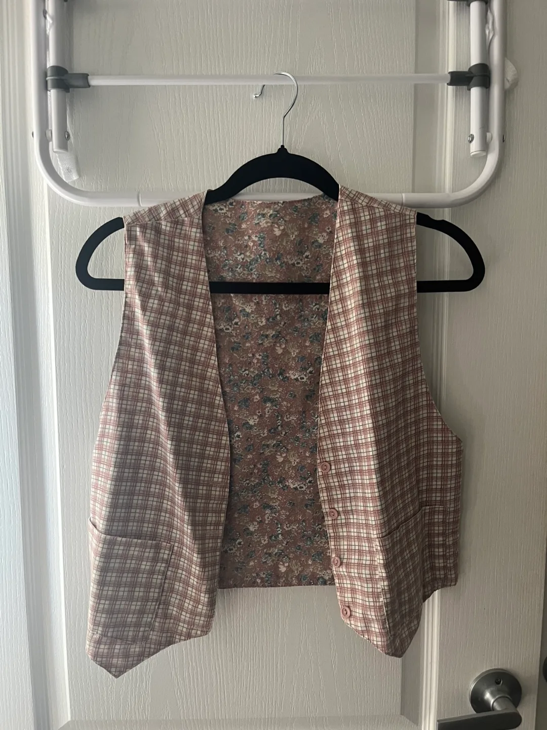Floral & Plaid Vest XS/Small thumbnail