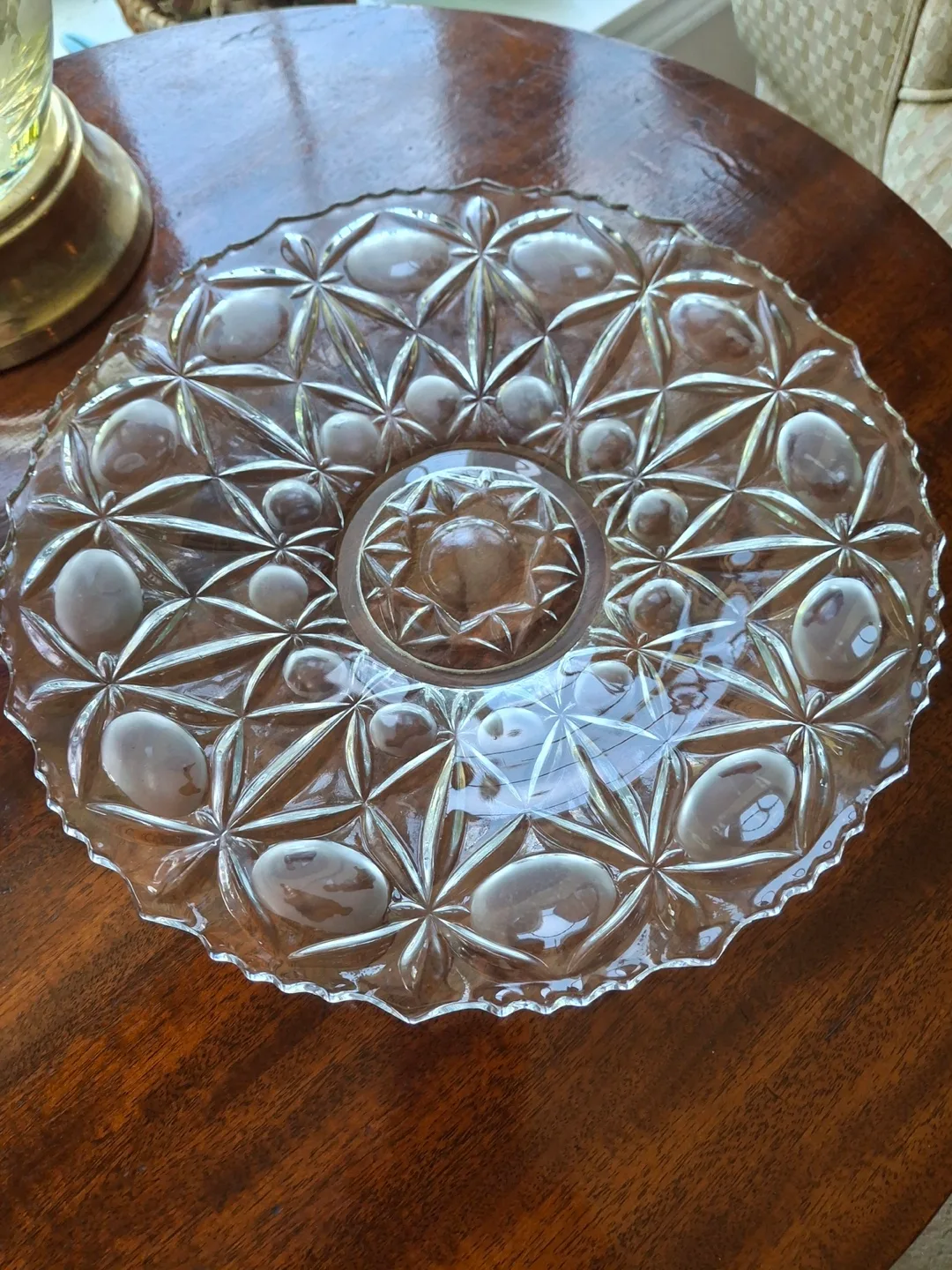 Vintage glass platter image indicator(2)