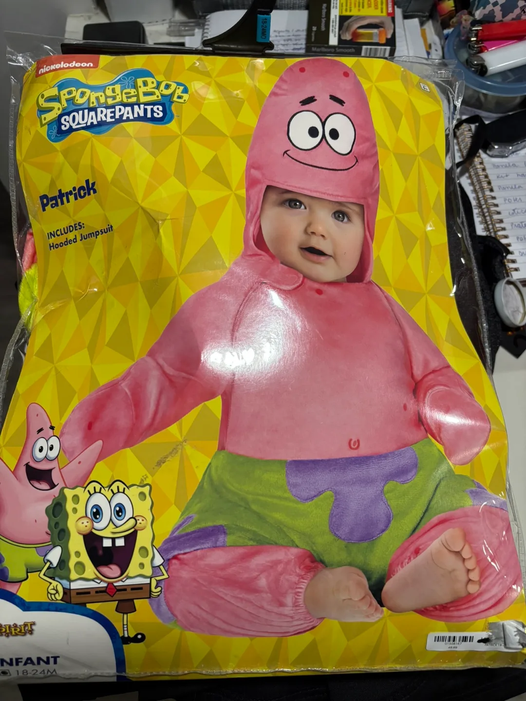 SpongeBob Patrick Infant Costume (18-24M) thumbnail