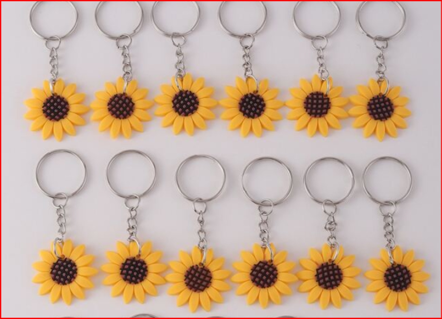 Sunflower Keychain