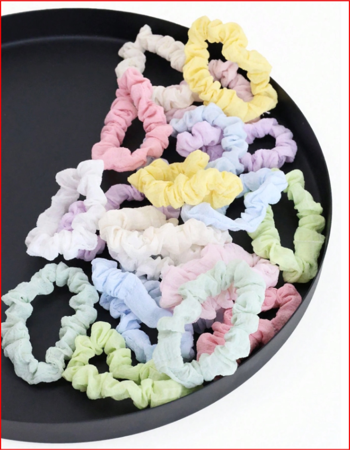 10 Pastel Hair Scrunchies - New - photo 3
