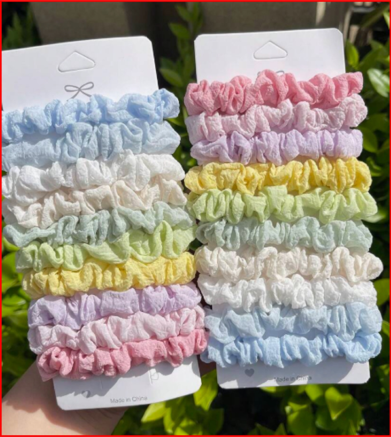 10 Pastel Hair Scrunchies - New - photo 4