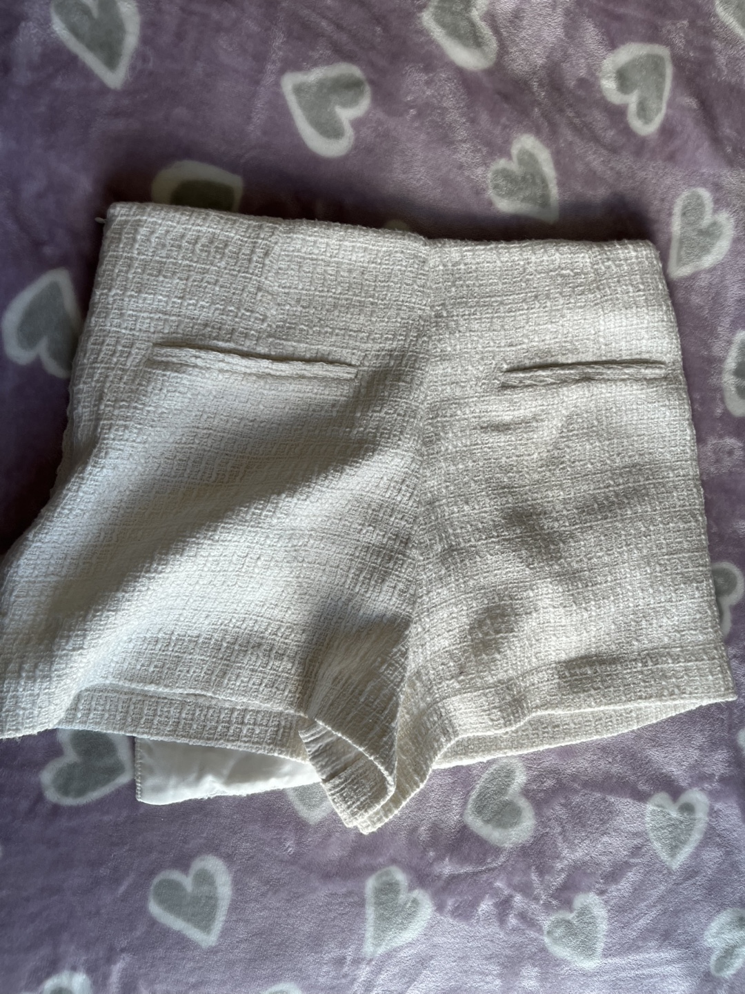 Zara White Shorts - Size L - photo 3