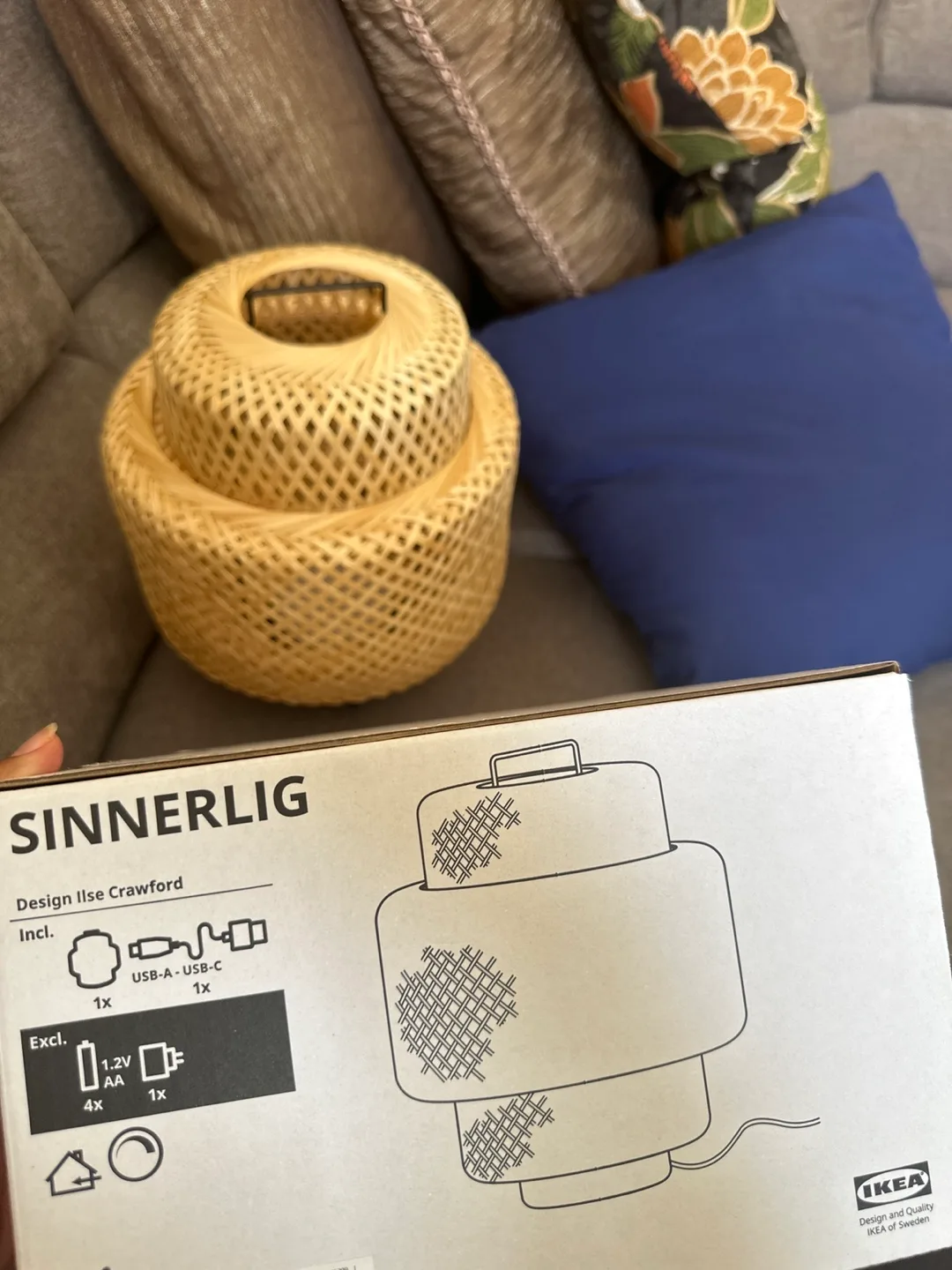 Limited release! - IKEA Sinnerlig Table Lamp - Bamboo image indicator(2)
