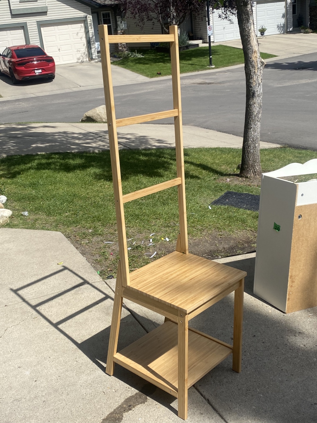 IKEA Chair with Ladder Back