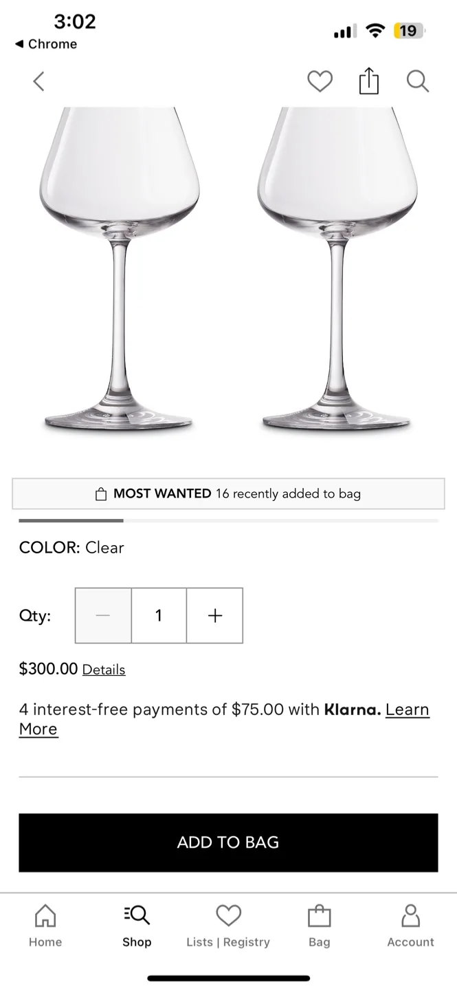 New-Baccarat Chateau Red Wine Glasses - Set of 2 image indicator(4)