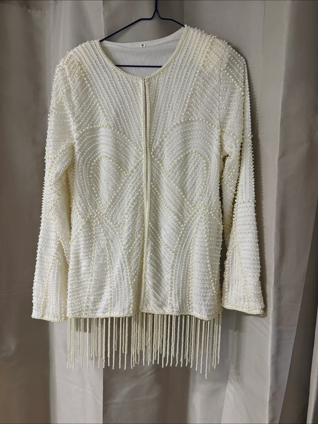 Beaded White Jacket - Size M image indicator(2)
