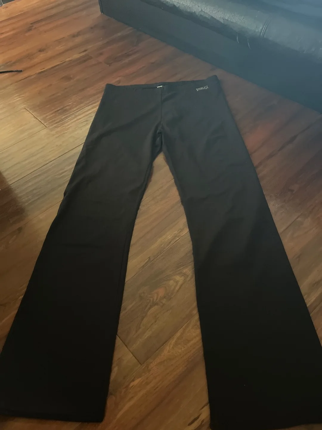 Everlast Black Yoga Pants - Size Large thumbnail