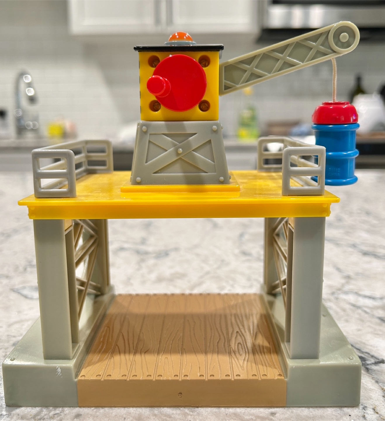 Toy Crane (head swivels 360 degrees, hook is magnetic)