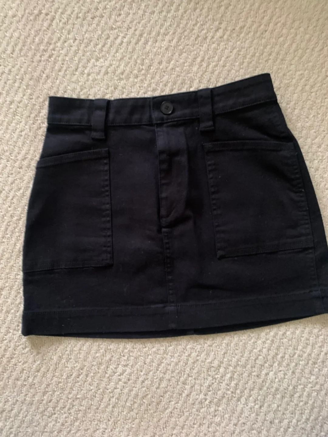 Oak + Fort Black Mini Skirt - Size 0 thumbnail