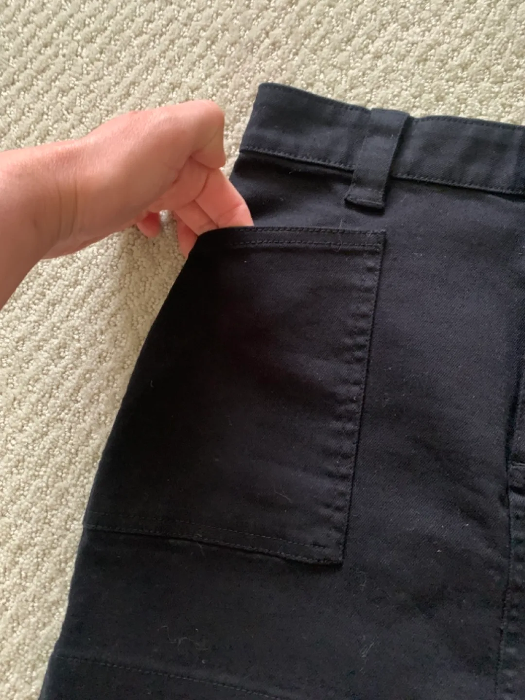 Oak + Fort Black Mini Skirt - Size 0 image indicator(3)