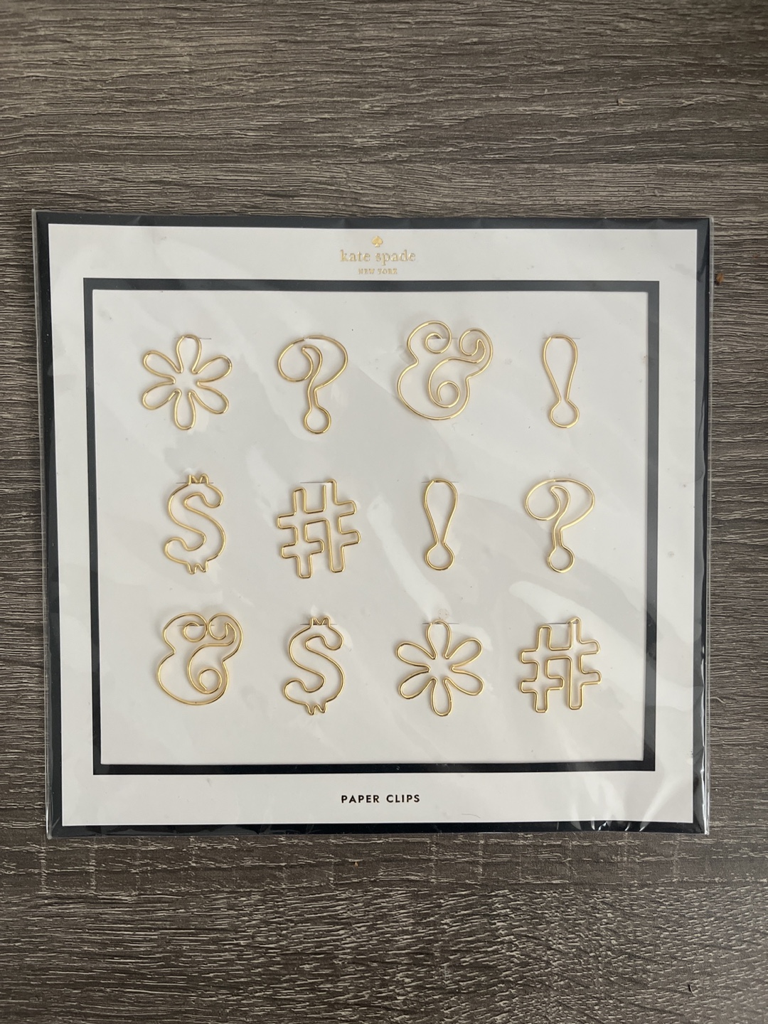 Kate Spade Paper Clips - Gold
