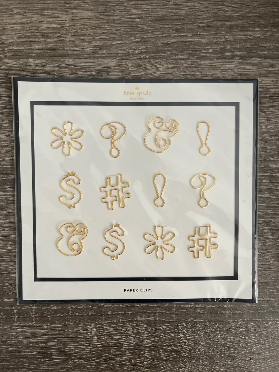 Kate Spade Paper Clips - Gold
