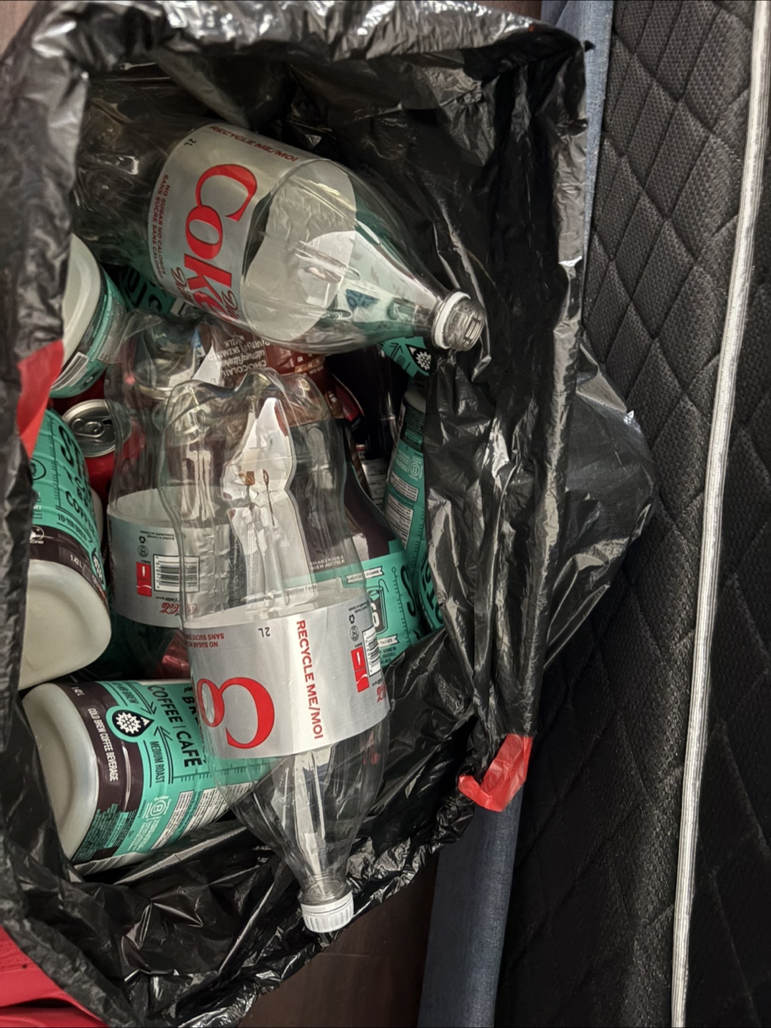 Bag with Bottles & Cans
