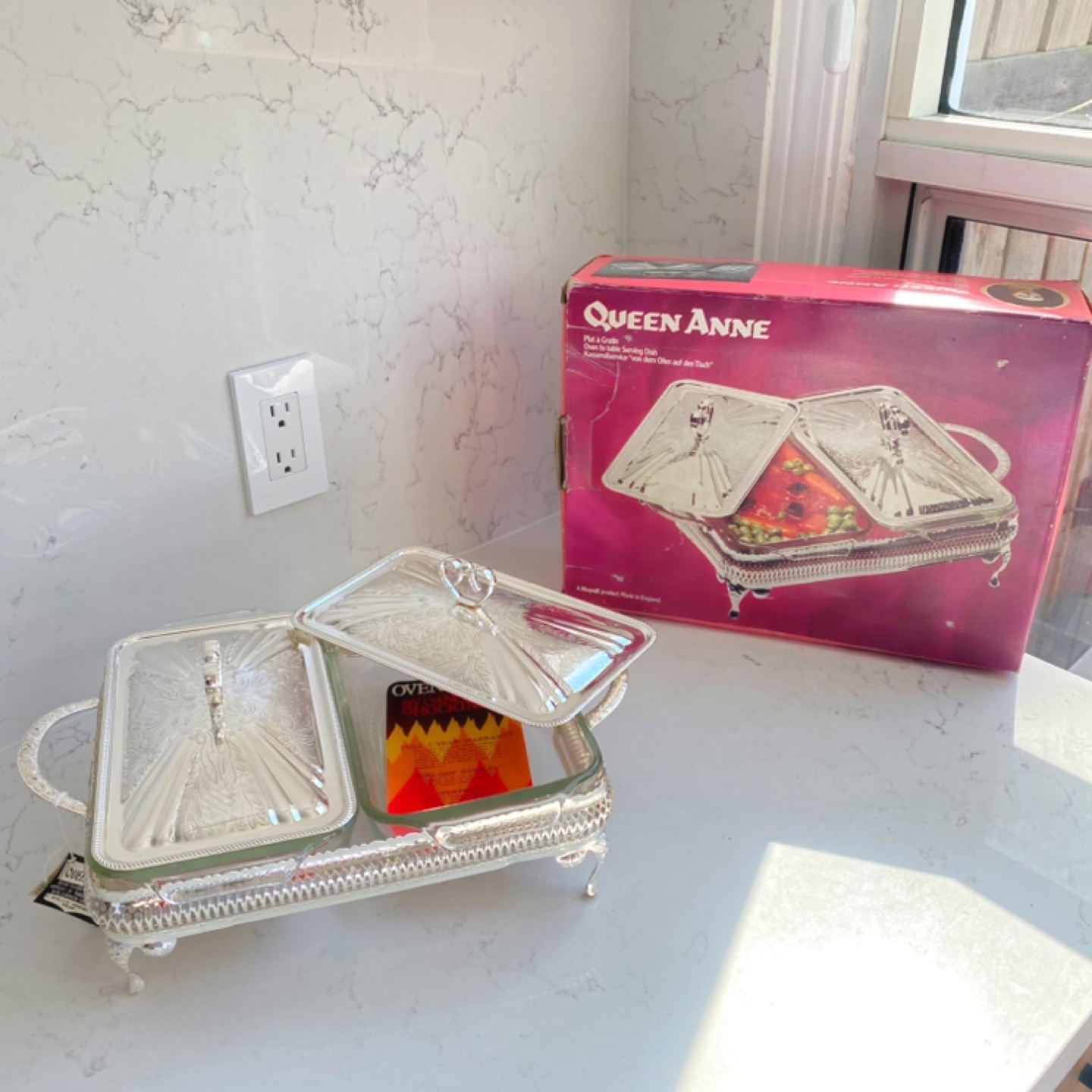 Queen Anne Silver Plated Serving Dish Set