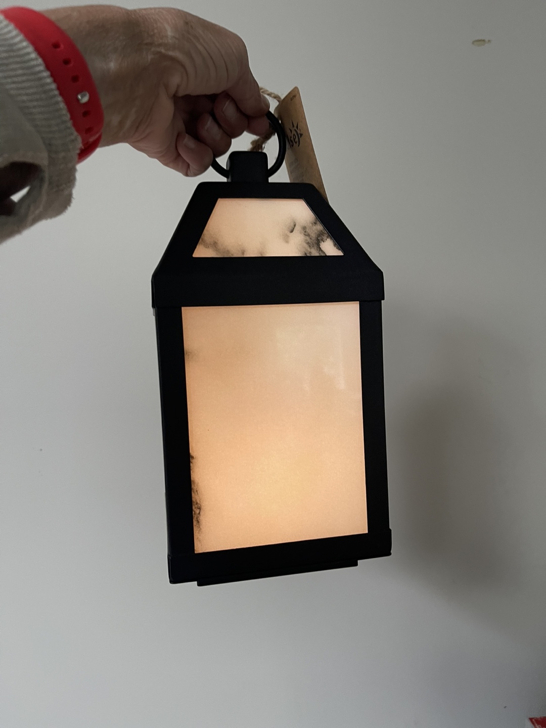 Paradise Lantern with Marble Effect