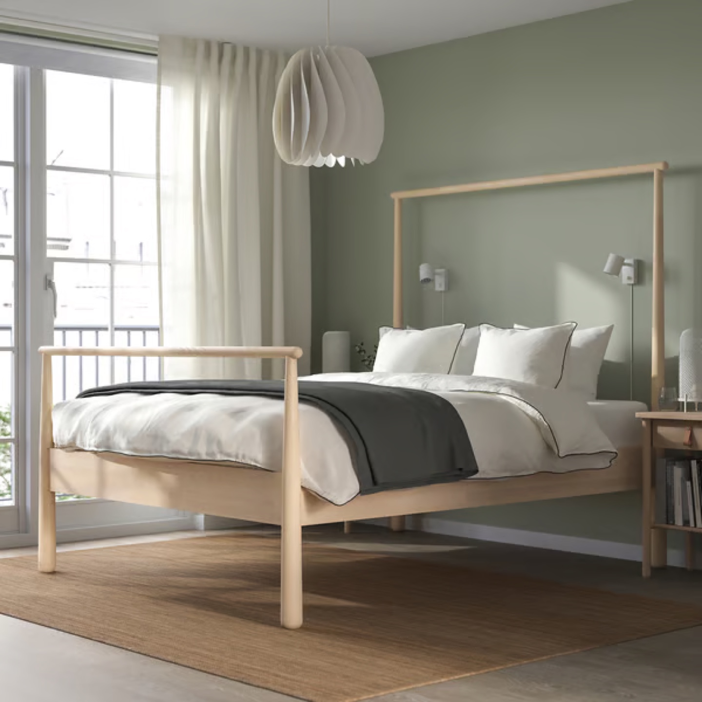 IKEA GJÖRA Bed Frame - Solid Birch