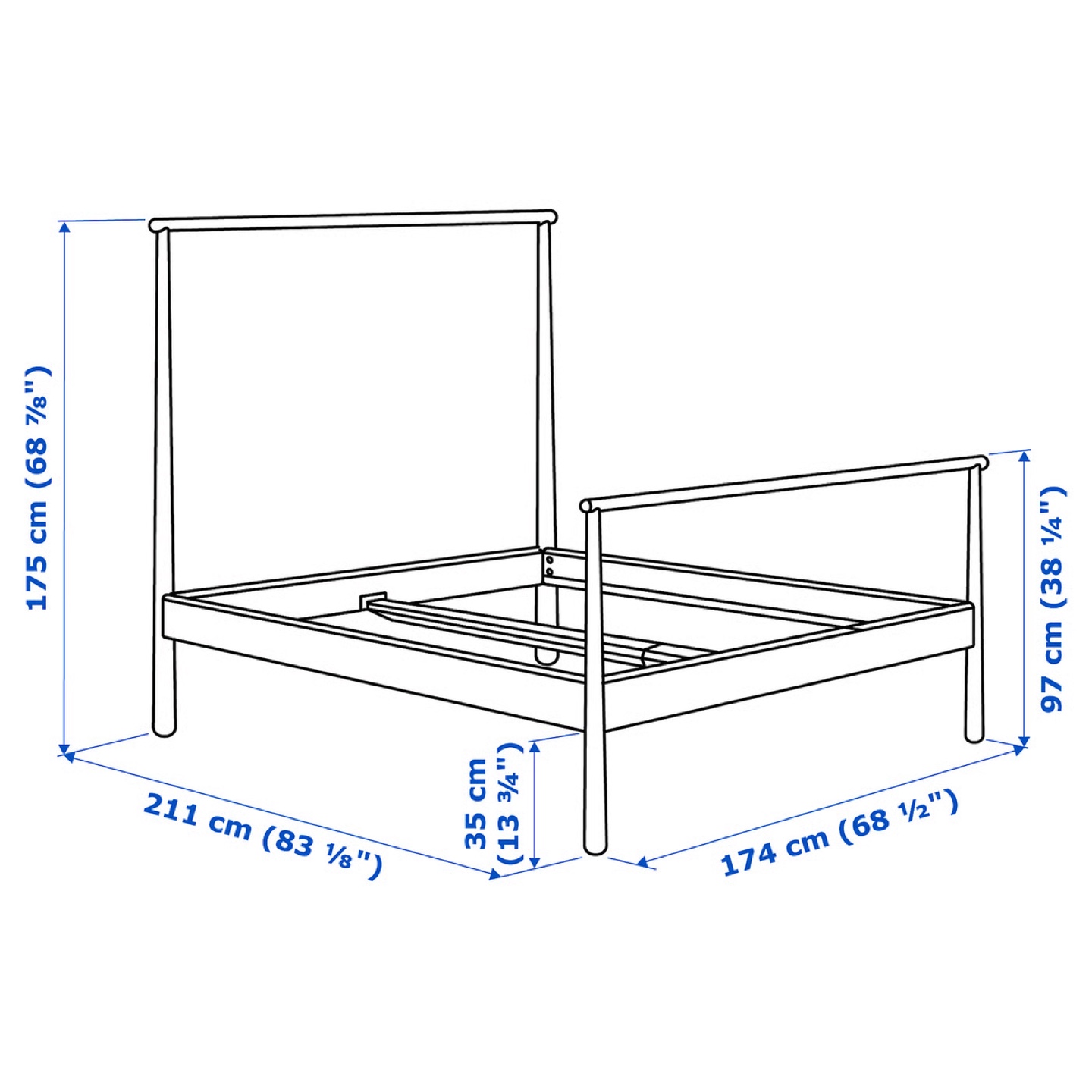 IKEA GJÖRA Bed Frame - Solid Birch - photo 4