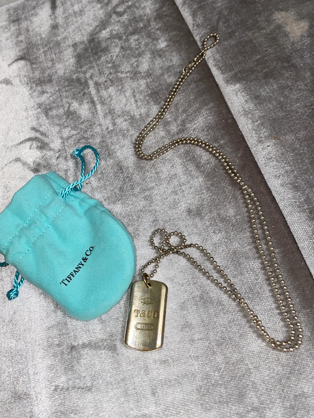 Tiffany & Co. Sterling Silver Dog Tag Necklace thumbnail