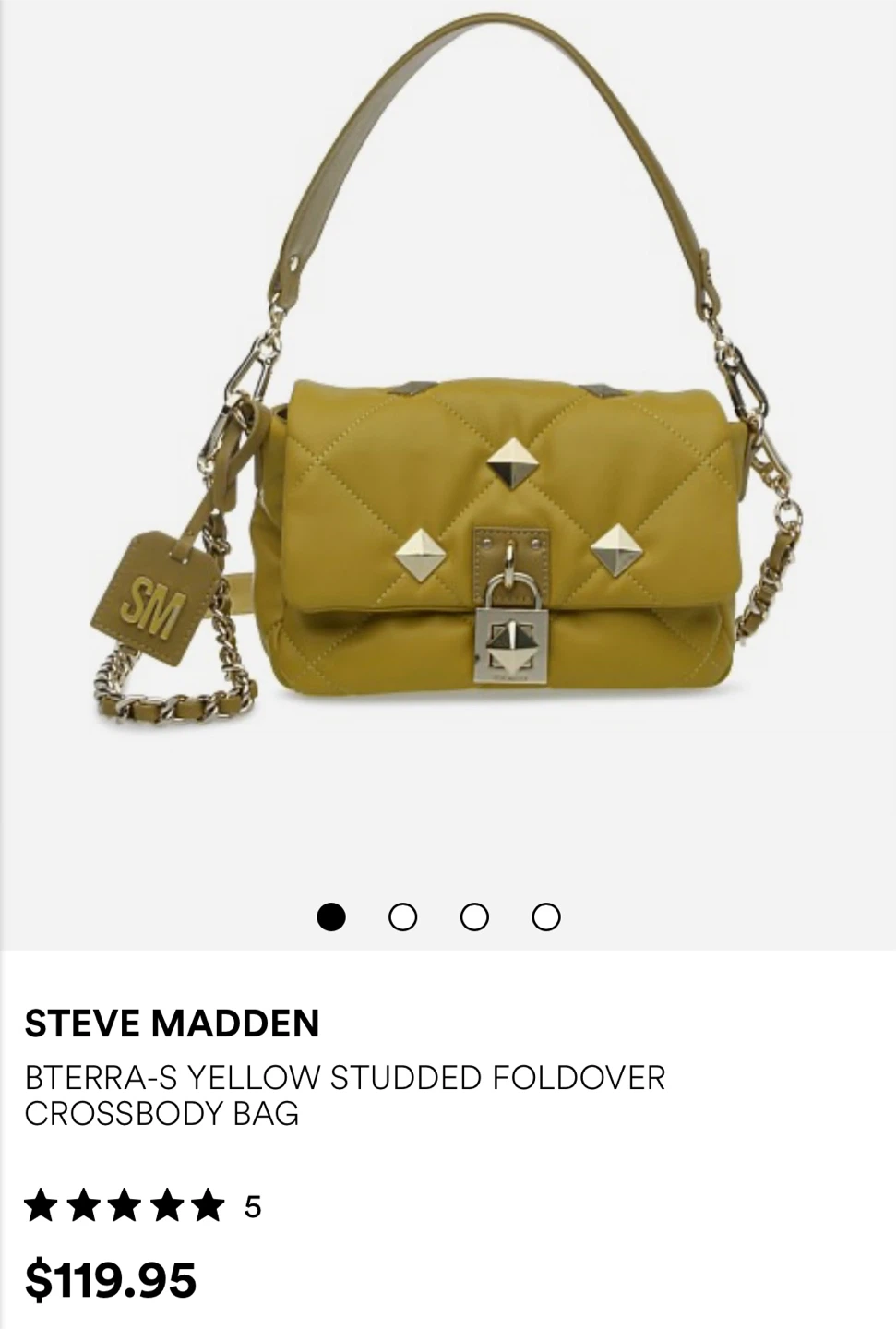 Steve Madden studded purse with extra strap - photo 3