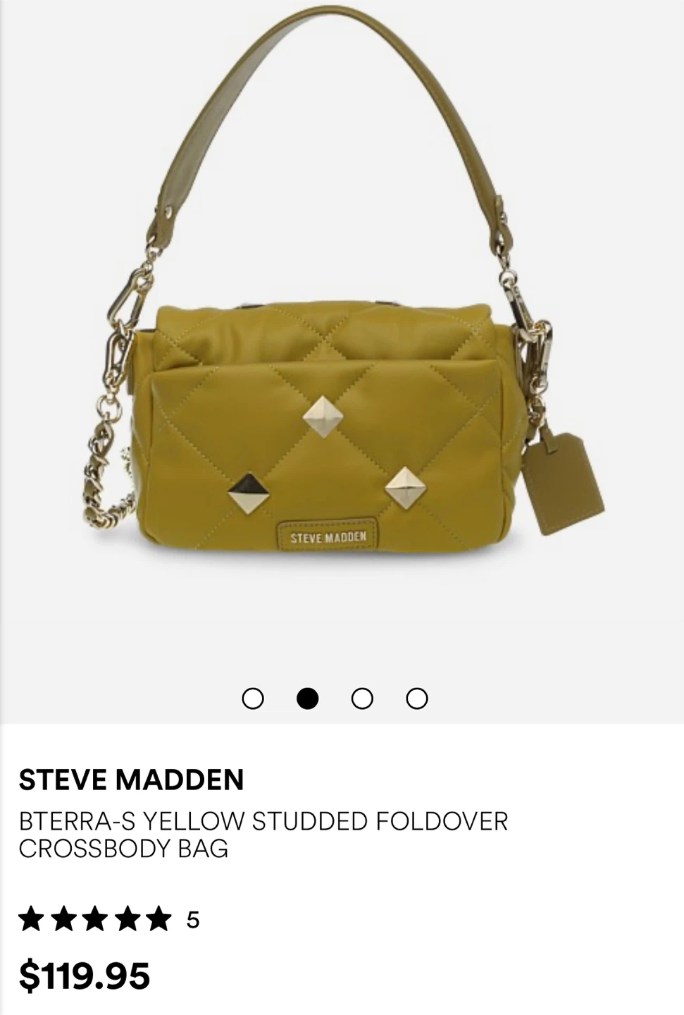 Steve Madden studded purse with extra strap - photo 4