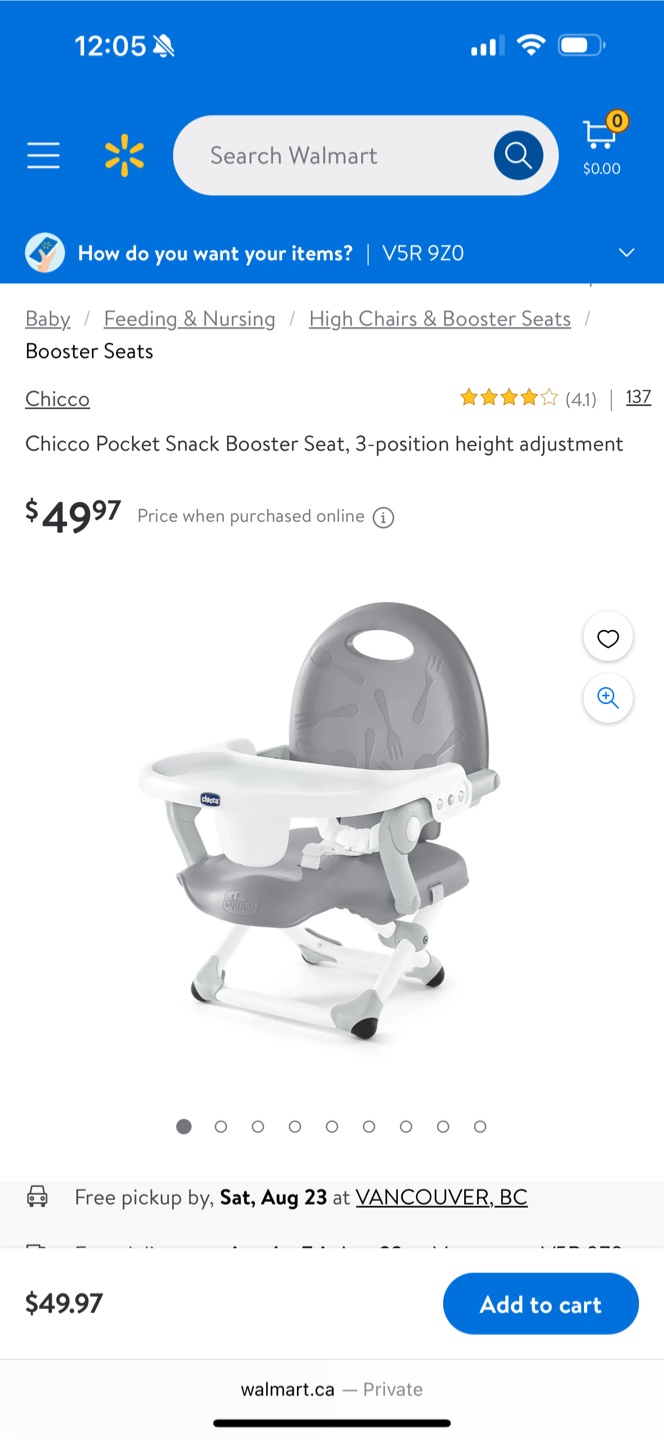 Chicco Pocket Snack Booster Seat
