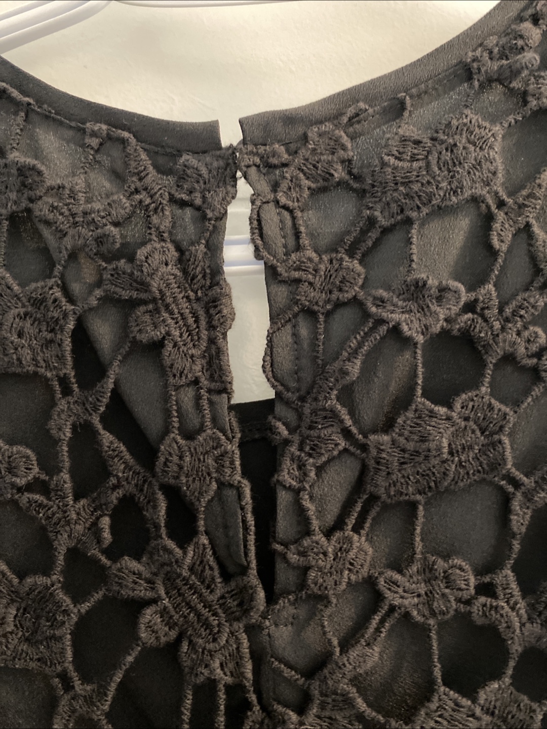 Black Knit Lace Tank Top - Size M - photo 5