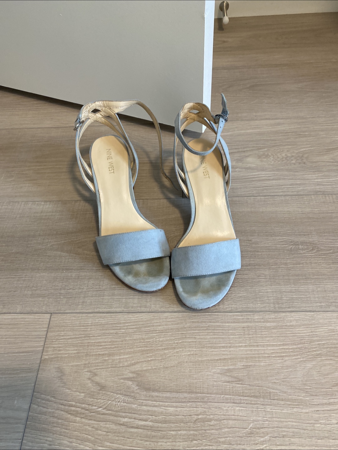 Nine West Blue Suede Heels