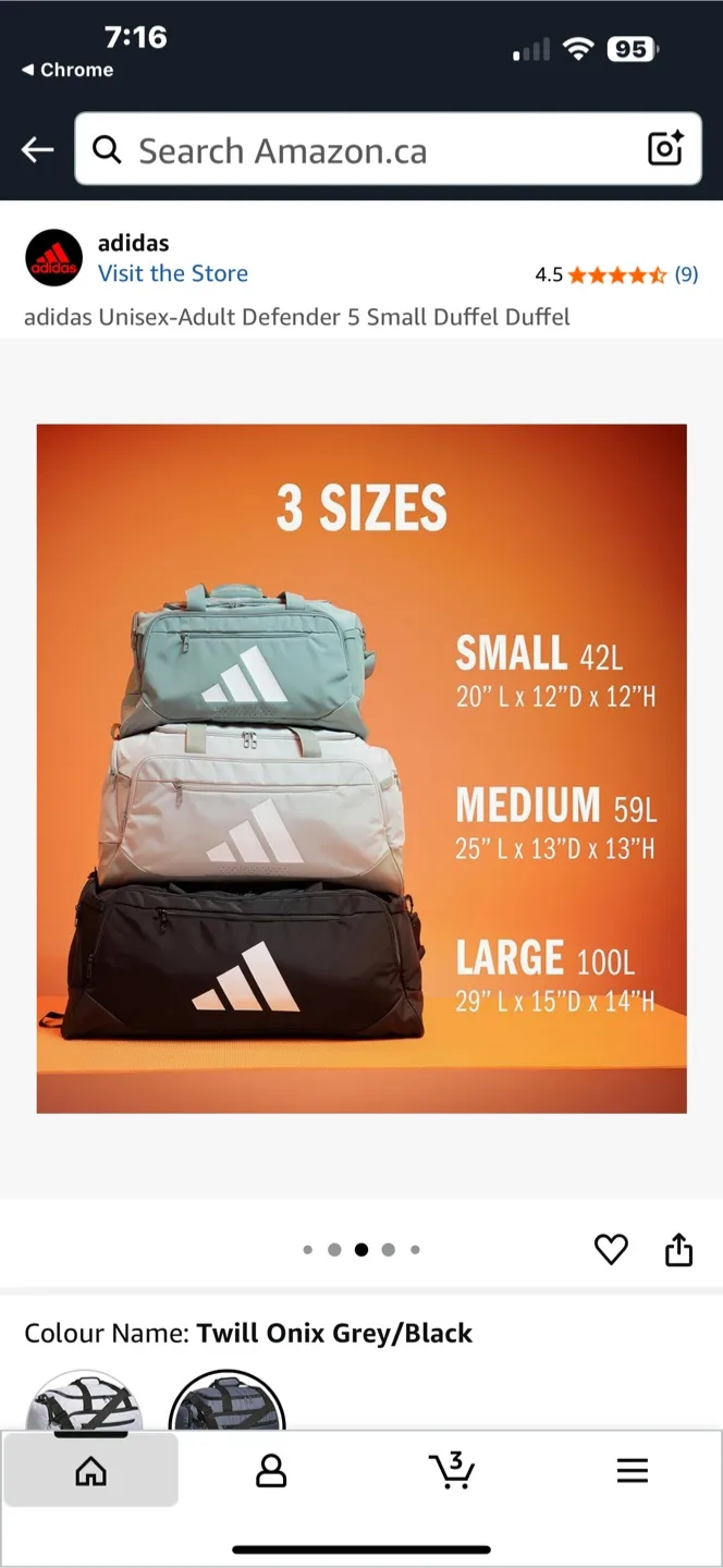 Adidas Duffel Bag - Turquoise image indicator(4)