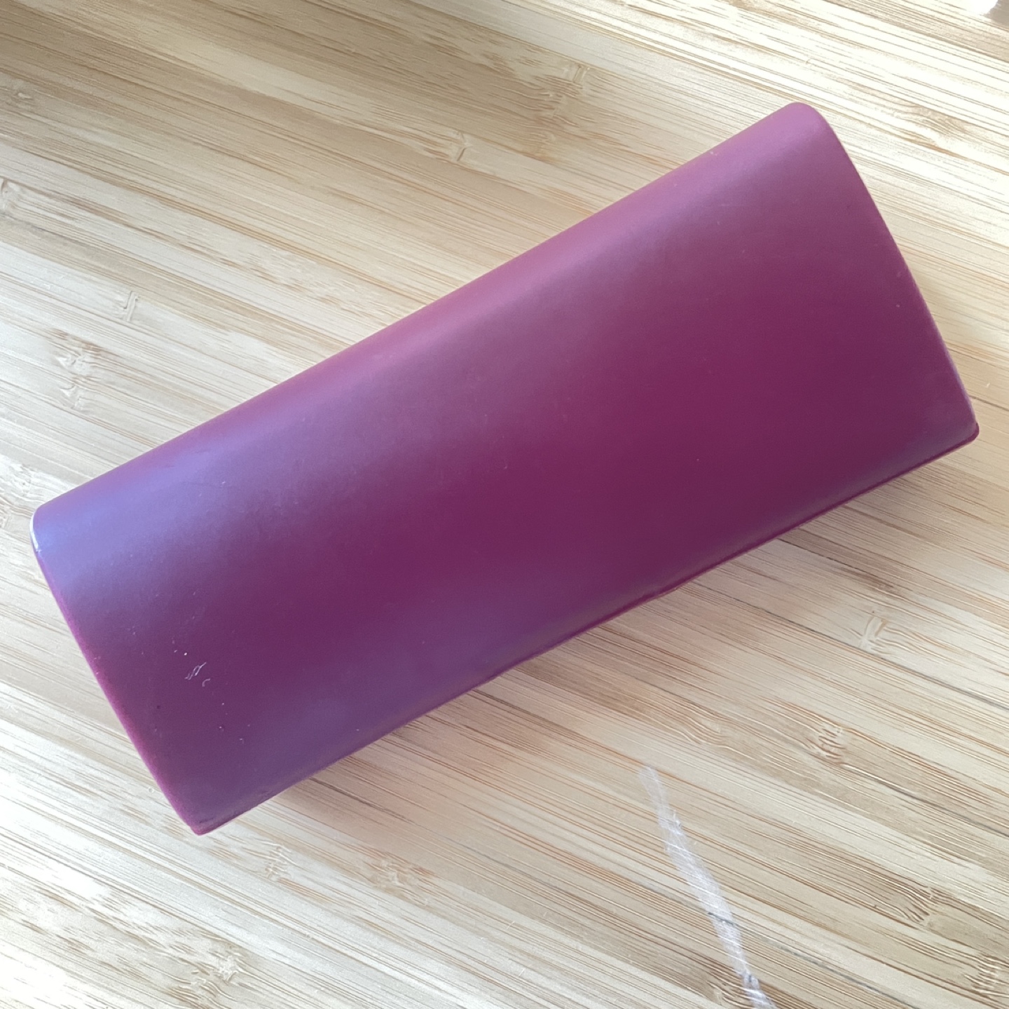 FREE Sturdy Plastic Eyeglass Case Burgundy