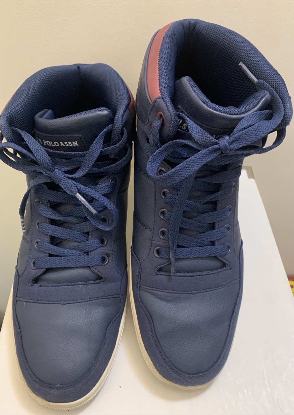 US Polo Assn. Navy High-Top Sneakers