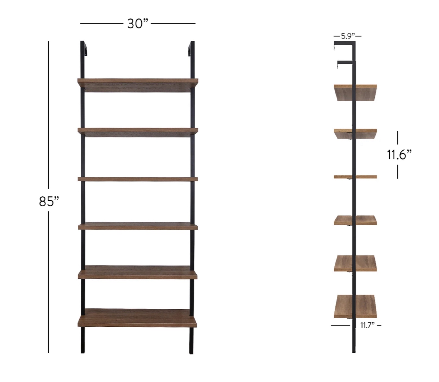 Nathan James Ladder Shelf - 85" x 30" - photo 4